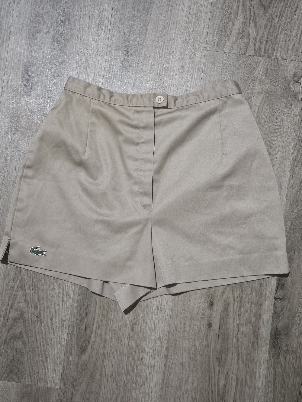 Vintage Haymaker Lacoste Women's Khaki High Wasited Shorts 60s 70s 10 XS